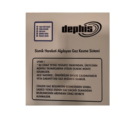 DEPHİS Deprem Algılama ve Gaz Kesme Cihazı (Belgesiz Ekransız)